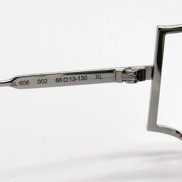 NEW SAINT LAURENT SL 606 002 SILVER SL606 002 WOMEN SUNGLASSES SAINT LAURENT - Picture 8 of 11